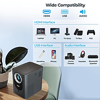 Foxin Vision 610 Smart LED Projector – Full HD Support | Smart Features | Home Entertainment