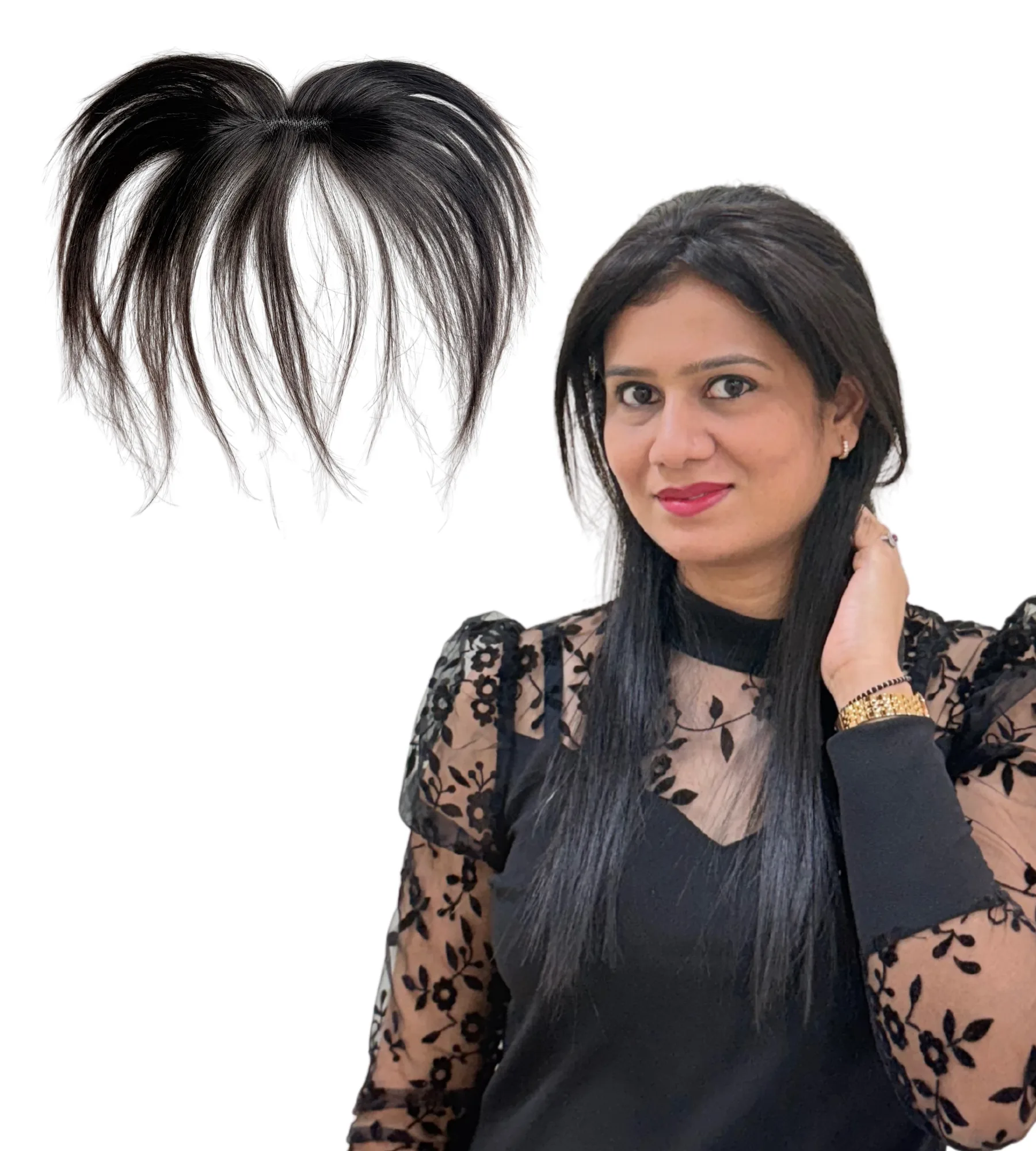 2 Clips Front Hairline Fringes