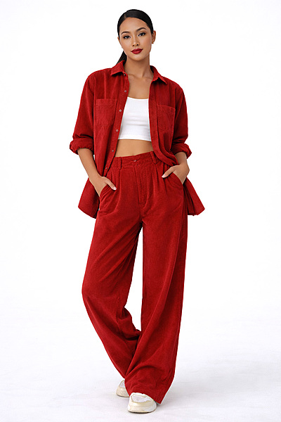 Corduroy Button-Down Shirt