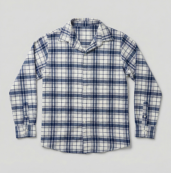 Blue Check Flannel Shirt