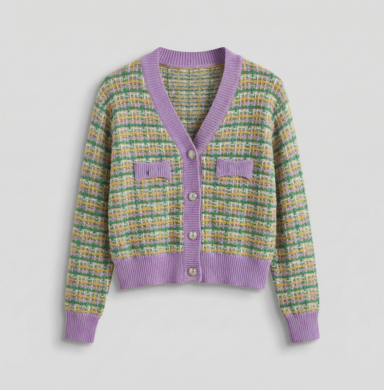Multicolor Knit Cardigan