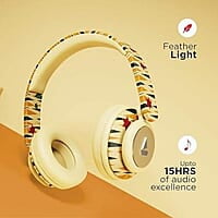 boAt Rockerz 450 Masaba Edition Bluetooth On Ear Headphones with Mic, Upto 15 Hours Playback, 40mm Drivers (Aztec Fusion)