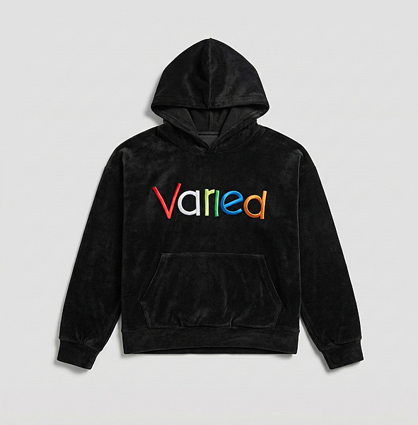 Always Varied Velvet Hoodie