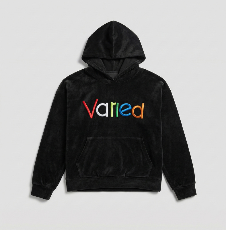 Always Varied Velvet Hoodie