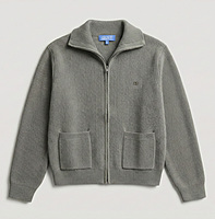 Ribbed Zip Knit Jacket