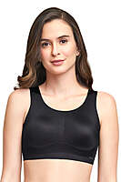 AMANTE Skins Solid Non Padded Non-Wired Scoop Neck Cami Bra 83301 BLACK S