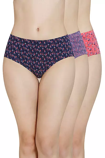 Amante Inner Elastic Waistband Hipster Panty (Pack of 3) -  43105 (Shipped Assorted)