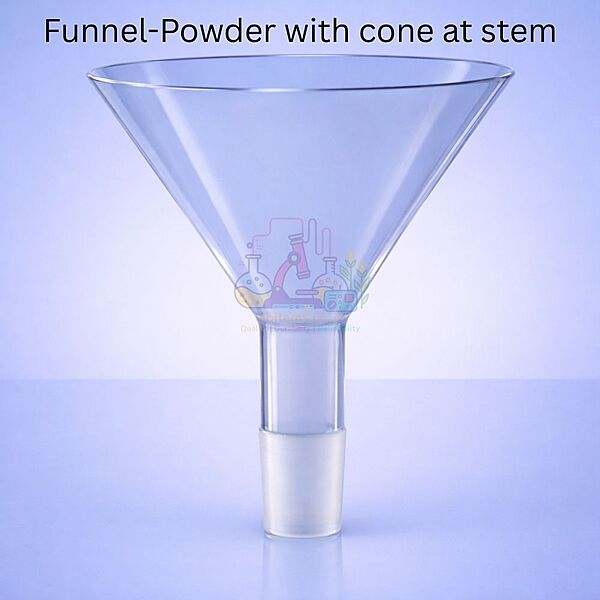 Funnel-Powder with cone at stem