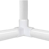 3-Way Elbow PVC Fittings, 3/4Inch PVC Fittings, 3 Way PVC Elbow Side Outlet Tees, 90 Degree Elbow Corner Fittings