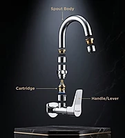 Aqua Wall Mounted Sink Cock
