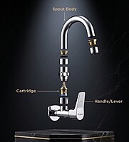Aqua Wall Mounted Sink Cock