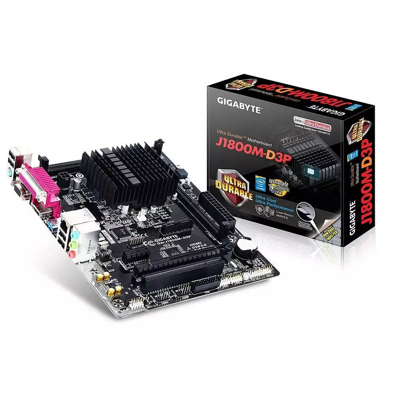 Gigabyte GA-J1800M-D3P Motherboard with Built-in Intel Celeron J1800 Processor