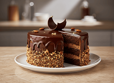 Chocolate almond cake