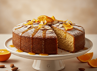 Orange almond cake
