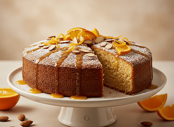 Orange almond cake