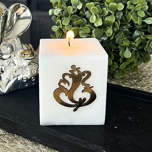 GANPATI SQUARE PILLAR CANDLE