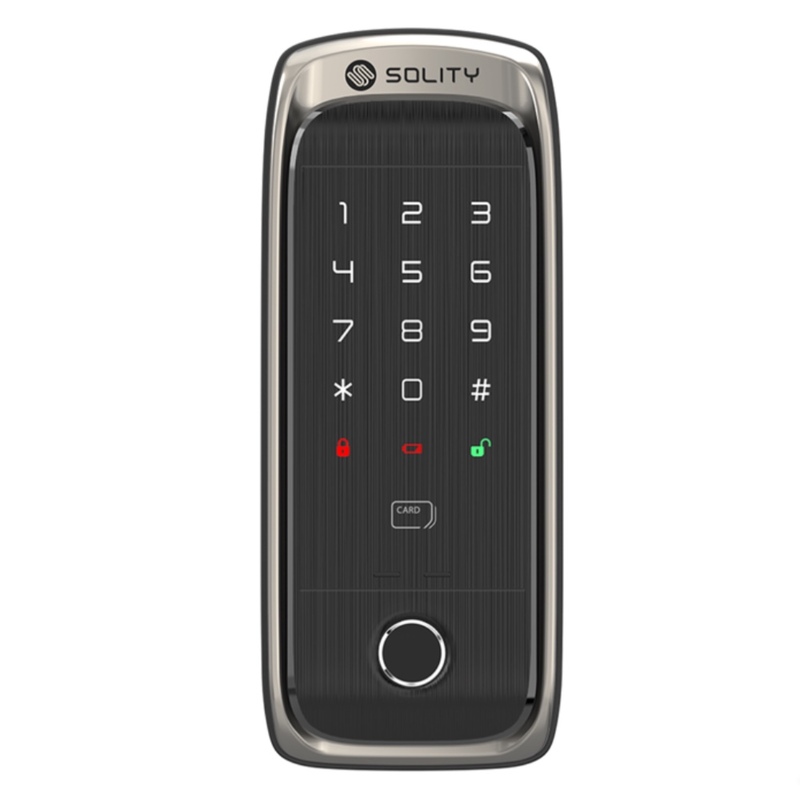 Solity GA-60BH Smart Digital Door Lock with Fingerprint, Smart Card, PIN & Alexa/App Integration