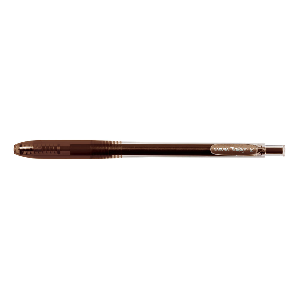 Sakura Ballsign Knock Gel Pen 0.4 Brown Black