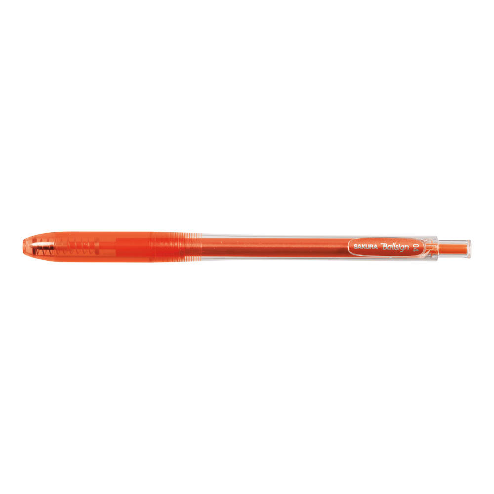 Sakura Ballsign Knock Gel Pen 0.4 Red Orange
