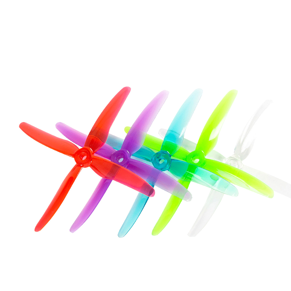 Gemfan 51455 Hurricane X Professional 4-Blade High Thrust FPV Racing Propeller Series