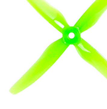 Gemfan 51455 Green GMFN-PROP-694 - Low Turbulence Hurricane X FPV Blade