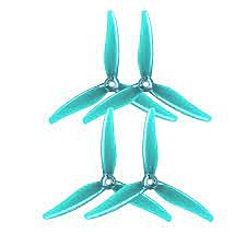 Gemfan 51466 Wave Blue GMFN-PROP-700 - Fluid Dynamics Optimized V2 3-Blade
