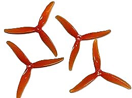 Gemfan 5236 GMFN-PROP-728 - Orange High Visibility 3-Blade Racing Prop
