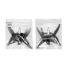 Gemfan 5536 Clear Gray GMFN-PROP-736 - 2L2R Retail Pack Performance Propeller Set