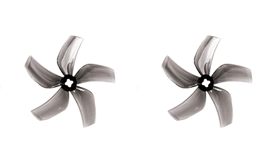 Gemfan D76 Clear Gray GMFN-PROP-778 - Low Noise 5-Blade Professional Blade