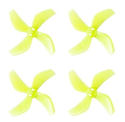 Gemfan D51 Yellow 4-Piece Set GMFN-PROP-546 - Cinematic Propeller Pack