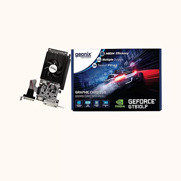 GEONIX GeForce Graphics Card, 2GB DDR3, GT-610LP-GXGCD32GB