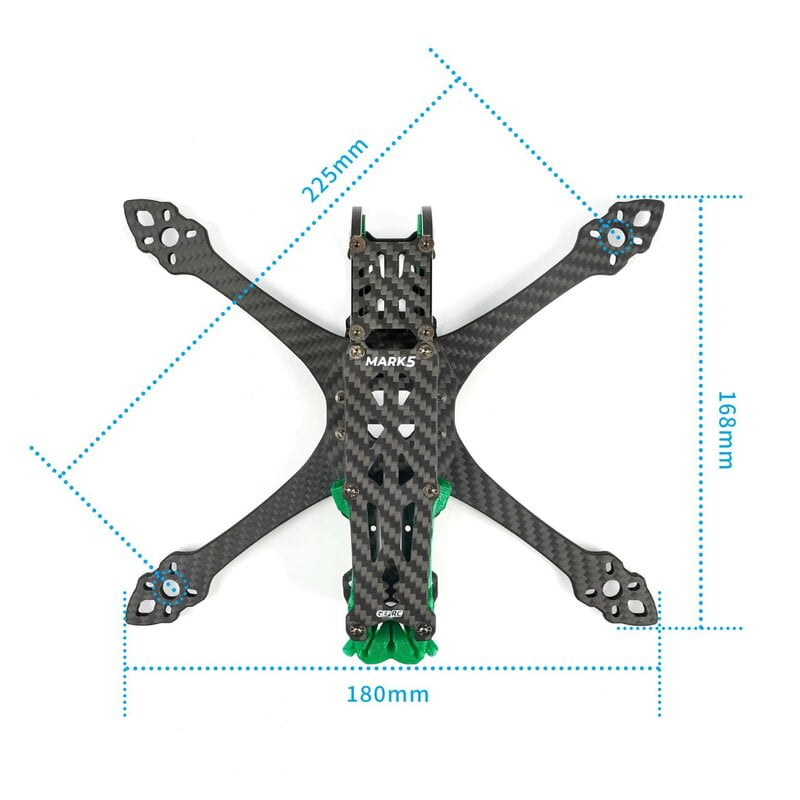 GEPRC GEP MK5X O3 Pro Squashed X Frame Kit