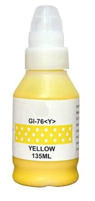 CT GI 76 Yellow ink 135ml-(Compatible Toner) CT GI 76 Yellow ink 135ml-(Compatible Toner)