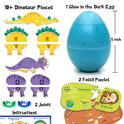 GID Dinos & Egg - Blue Bracio