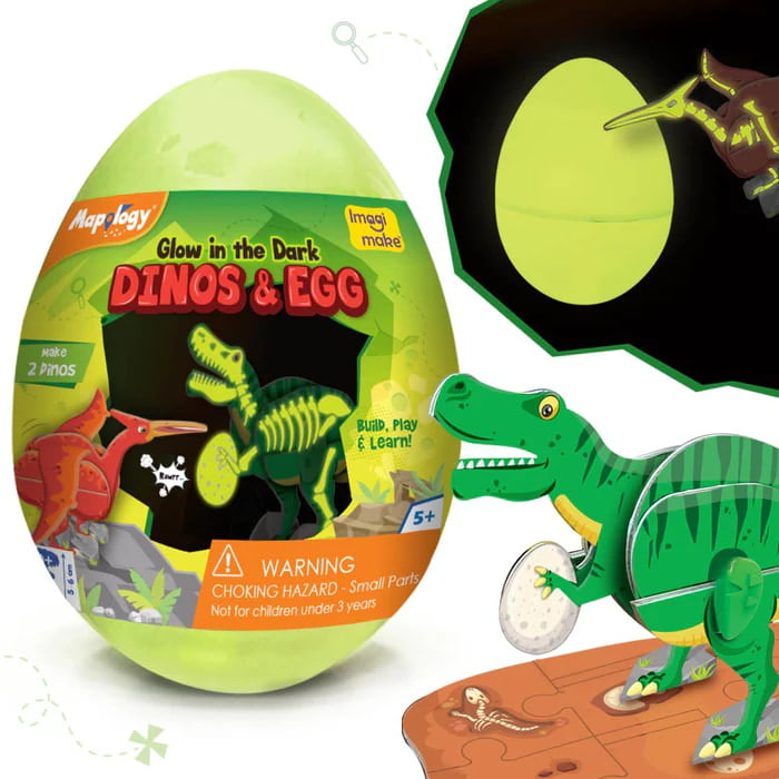 GID Dinos & Egg - Green Trex