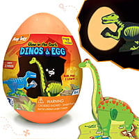 GID Dinos & Egg - Orange Bracio