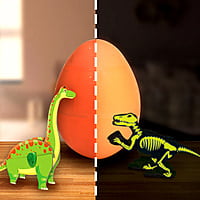 GID Dinos & Egg - Orange Bracio