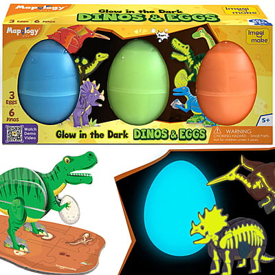 GID Dinos & Egg - Pack of 3