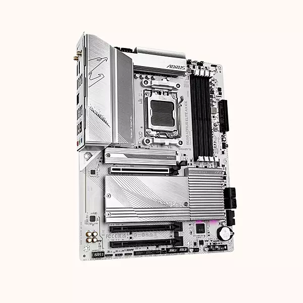 GIGABYTE A DDR5 Elite Ax Ice ATX Motherboard-B650M
