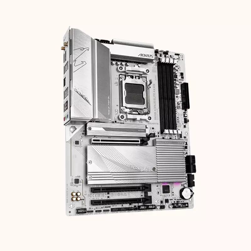 GIGABYTE A DDR5 Elite Ax Ice ATX Motherboard-B650M