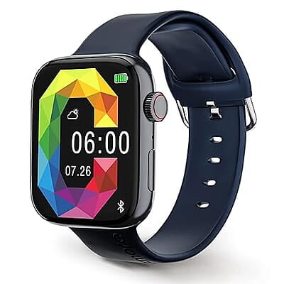 GIZMORE Cloud 1.85(4.69) cm IPS Large Display | AI Voice Assistant | Privacy Lock | Multiple Sport Modes| Bluetooth Calling Smartwatch (Blue)
