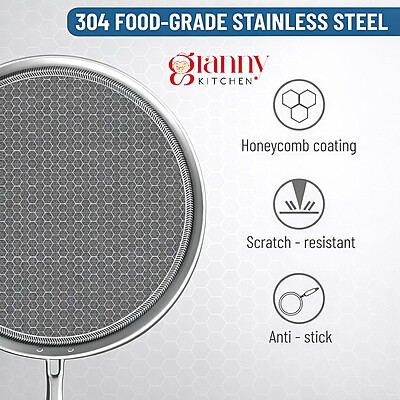 Granny Kitchen Triply Stainless Steel Honeycomb Dosa Tawa,