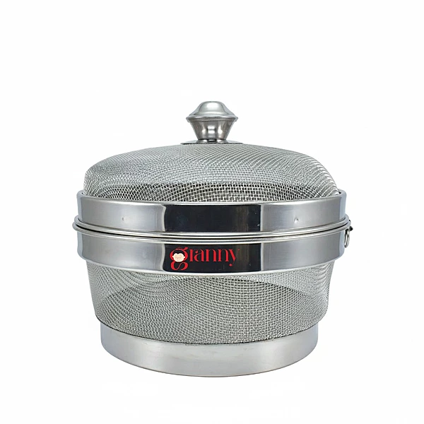 Granny kitchen Stainless Steel Fruit and Vegetable Basket with Lid