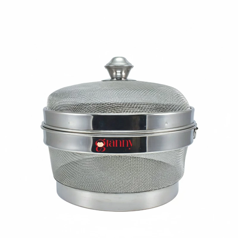 Granny kitchen Stainless Steel Fruit and Vegetable Basket with Lid