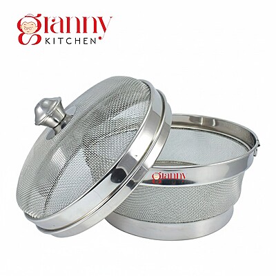 Granny kitchen Stainless Steel Fruit and Vegetable Basket with Lid