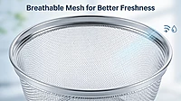 Granny kitchen Stainless Steel Fruit and Vegetable Basket with Lid