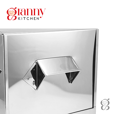 Stainless Steel Cauka/Square/Cubic Idly Cooker 6 Plates