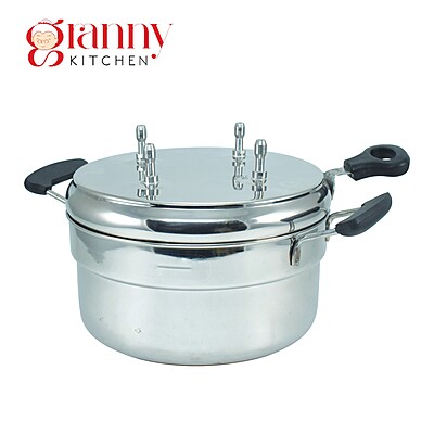 Granny Kitchen Stainless Steel 4-in-1 Puttu Maker with Steamer Pot | Induction & Gas Stove Compatible