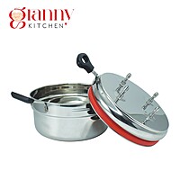 Granny Kitchen Stainless Steel 4-in-1 Puttu Maker with Steamer Pot | Induction & Gas Stove Compatible