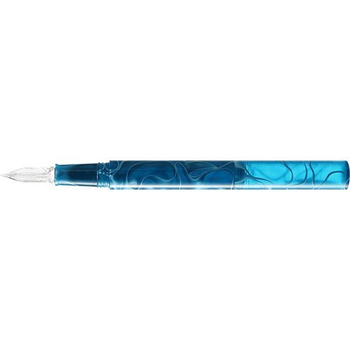 Guitar Glass Pen Aurora with Cap Peacock Green